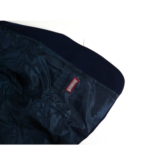 Vintage 100% Wool Worthington Fully Lined Blue Single Breasted Winter Blazer - Picture 5 of 7